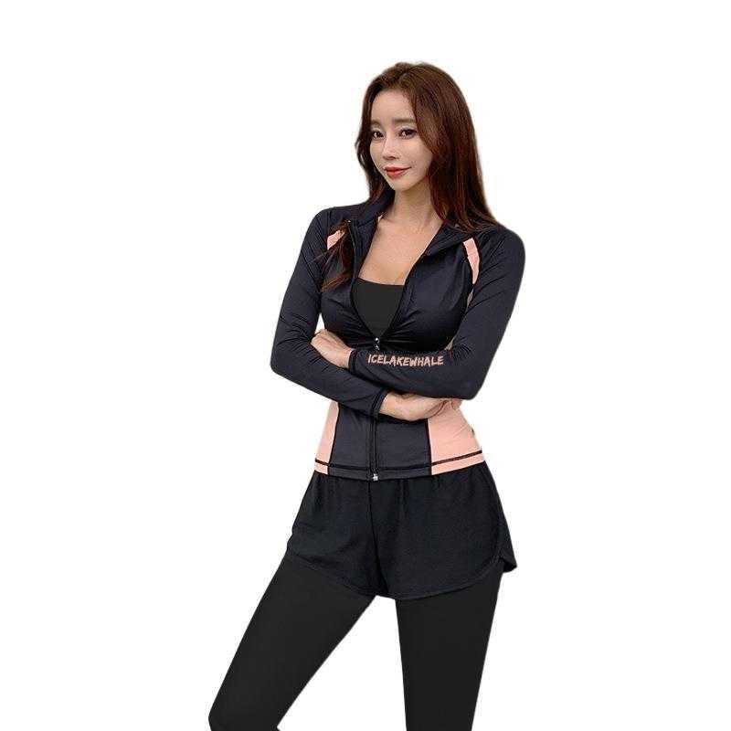 The 2020 Korean Swimsuit Women's Swimsuit suit with long sleeves for sunscreen jellyfish