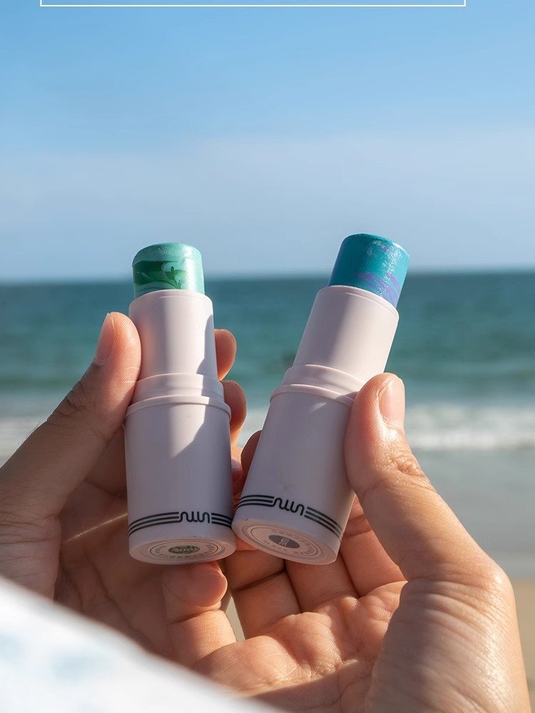 physical uv-protective ginc sea coral friendly for sunscreen rods, skin-colored diving outdoor surfing