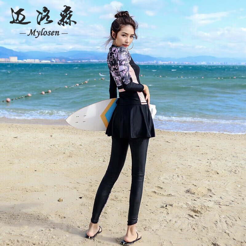 Mallerson's submersible, sunscreen, jellyfish duffel, long-sleeved, long-sleeved, long-sleeved swimsuit