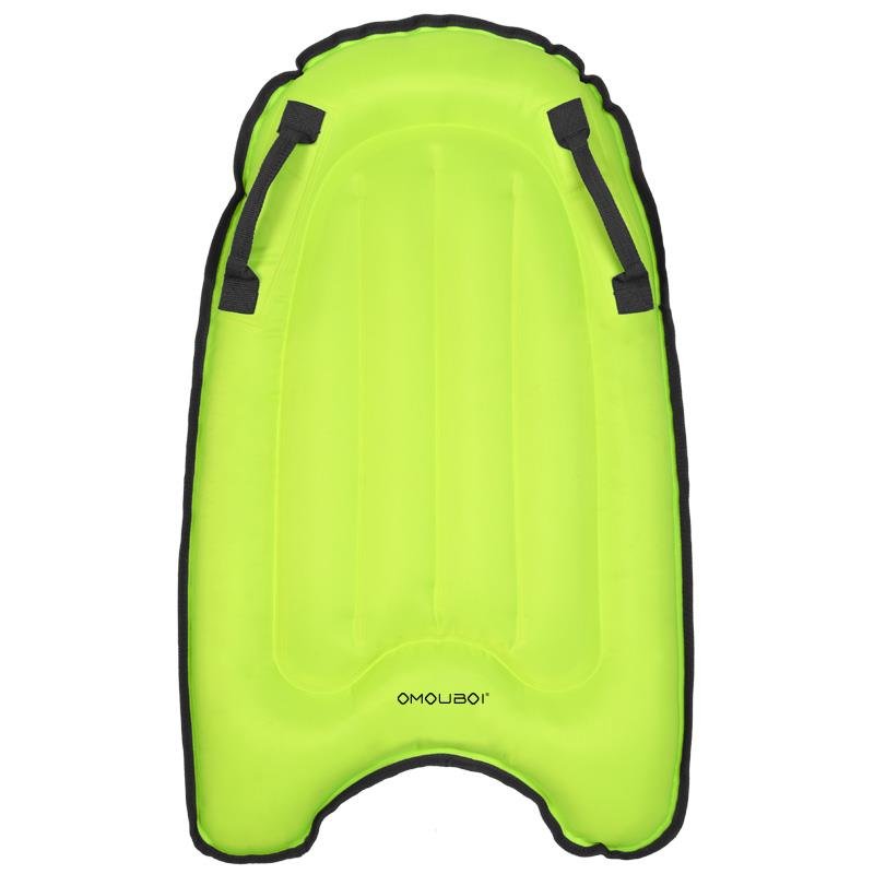 Out-of-door swimming in inflatable surfboards