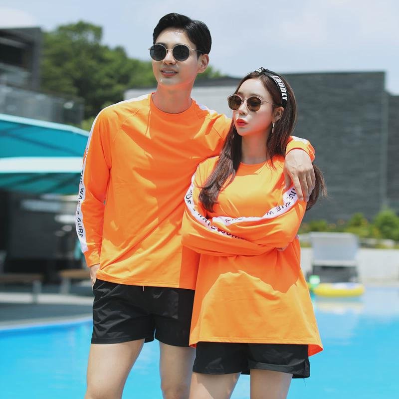 New swimsuits, male and female, long-sleeved, long-sleeved, long-sleeved, long-sleeved, long-skinned, thin-skinned surfing