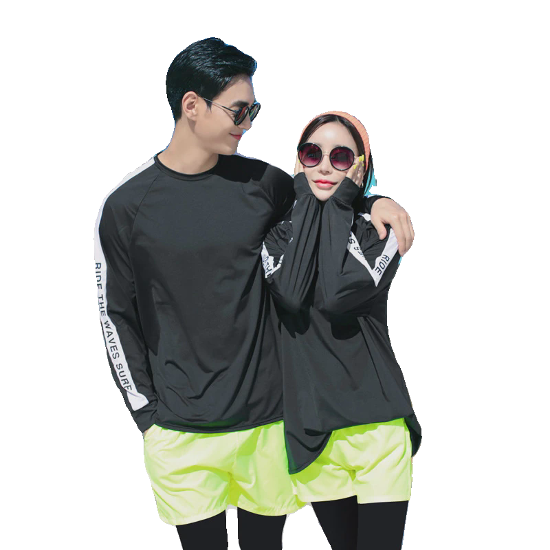 New swimsuits, male and female, long-sleeved, long-sleeved, long-sleeved, long-sleeved, long-skinned, thin-skinned surfing