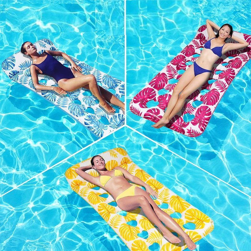 Water floating adult sea surfboard pool inflating floater bed, large floating toy on a cycling gasket
