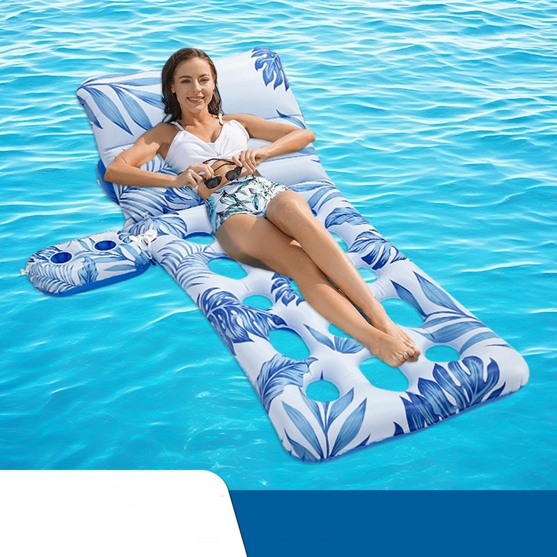 Water floating adult sea surfboard pool inflating floater bed, large floating toy on a cycling gasket