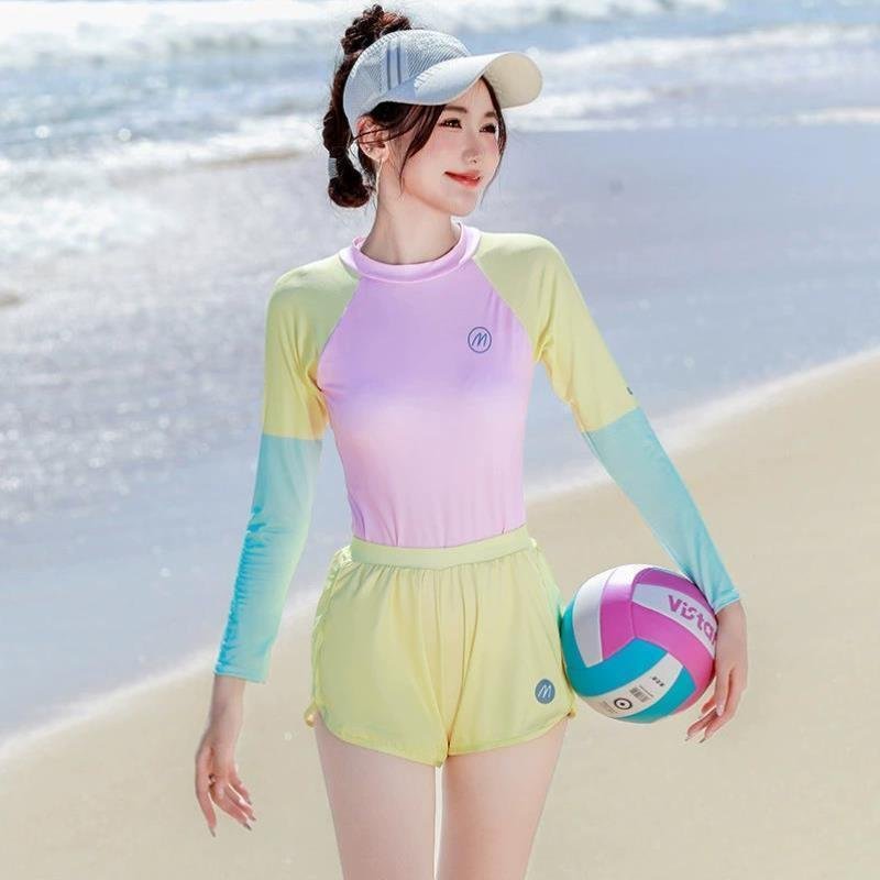 Swimming suit, 2024, co-conservative long-sleeved shorts