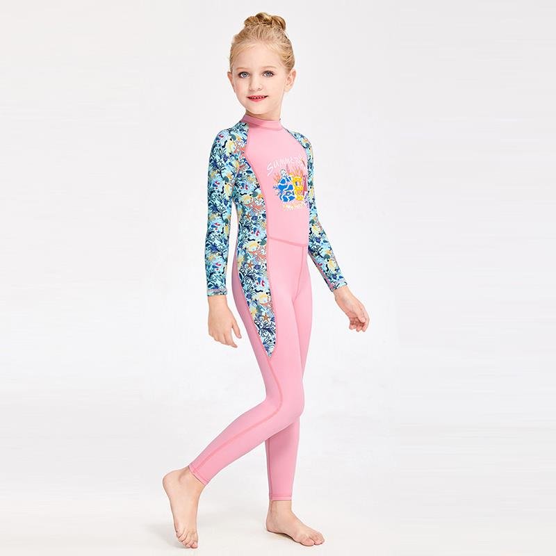 Children's bathing suit, 2024 new boys' and girls', long-sleeve sun-proofing, swimming-suit surfing