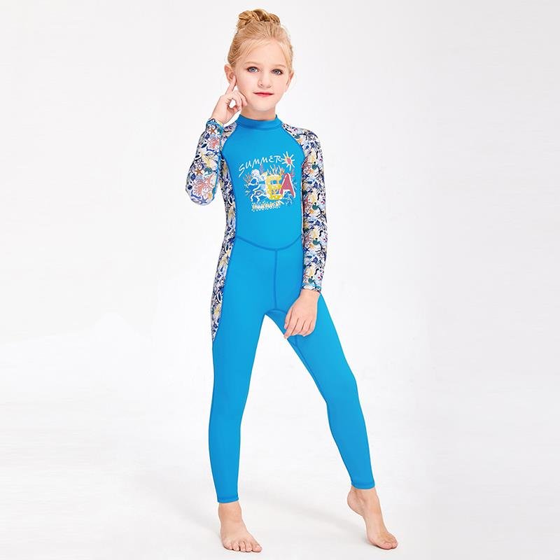 Children's bathing suit, 2024 new boys' and girls', long-sleeve sun-proofing, swimming-suit surfing