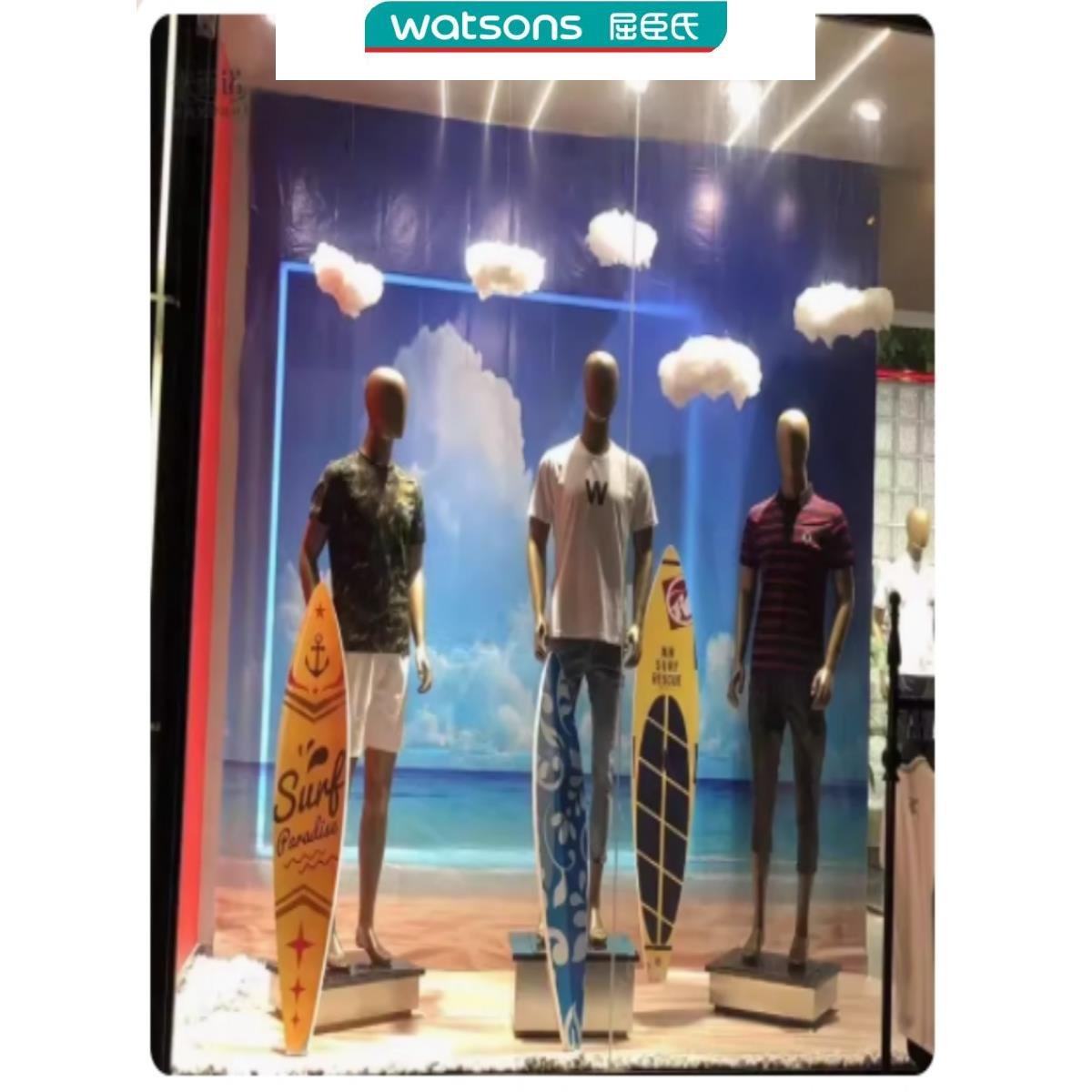 SUMMER MALL WINDOW SLABS AND SURFBOARDS