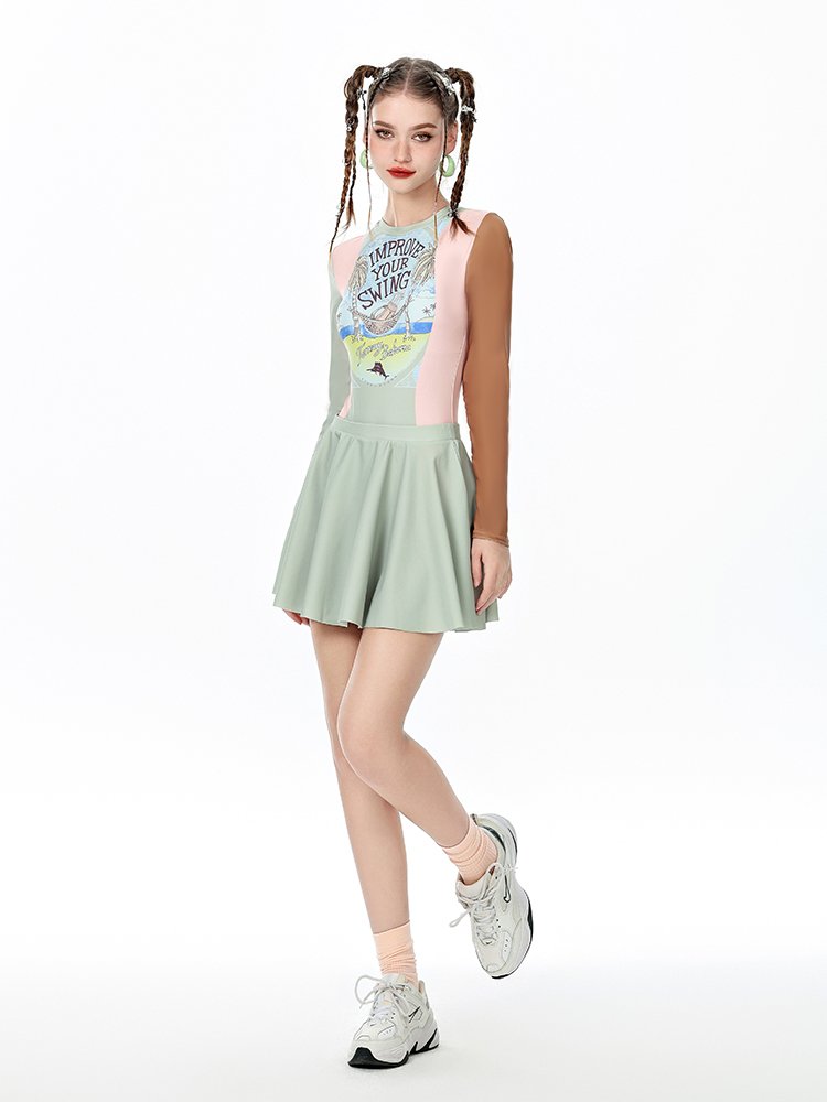 a new bathing suit for dopamine girls, a choreographed hot spring, long-sleeve surfing suit
