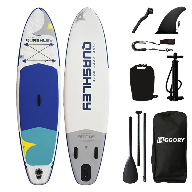 Air-filled slurry for adults with waterboards and surfboards across the border