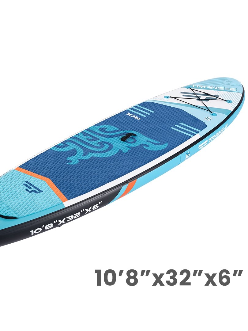 TRANSE CREATIVE RECREATION PANEL INFLATED PADDLE SUP SURFBOARD STATION STAND-BY WATERBOARD INTEGRATED PAN-POWER PLATE