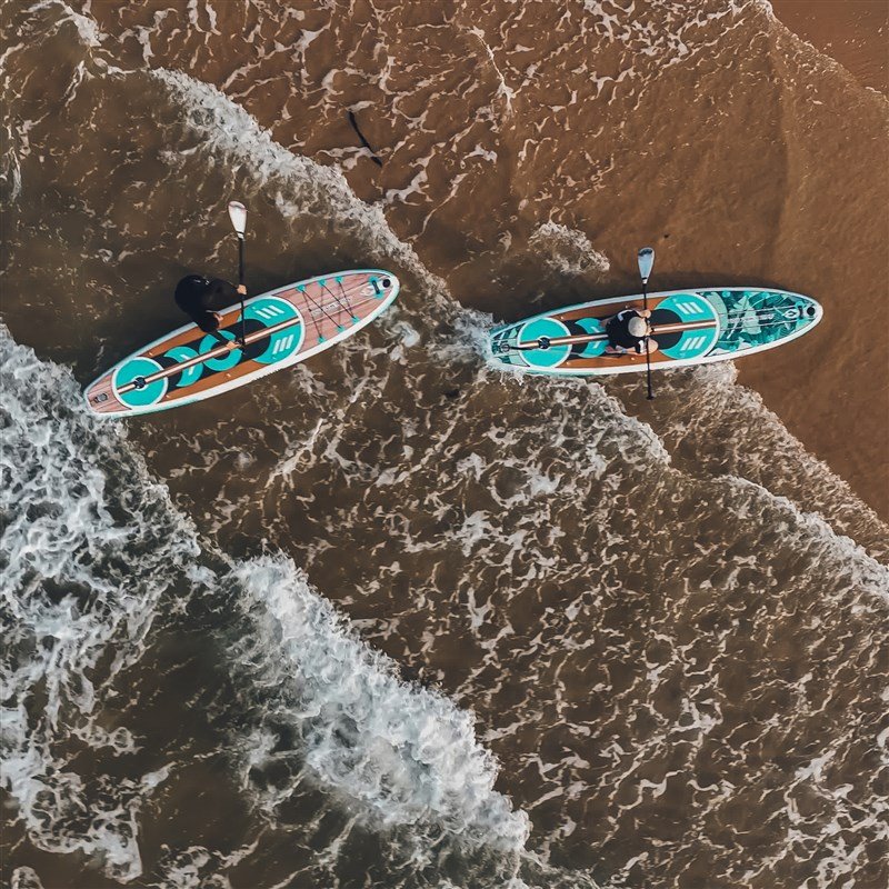 Aqua Warhrior Moon series wooden double-layered oarboard inflating surfboard stand-up waterboard slurry