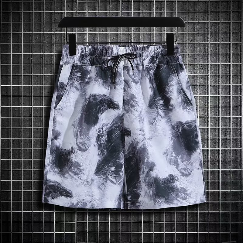M-5XL BIG BEACH TRAVEL SHORT SLEEVES OF COUPLES DRESSED FOR EASY DRYING OF THAI SAND BEACH PANTS