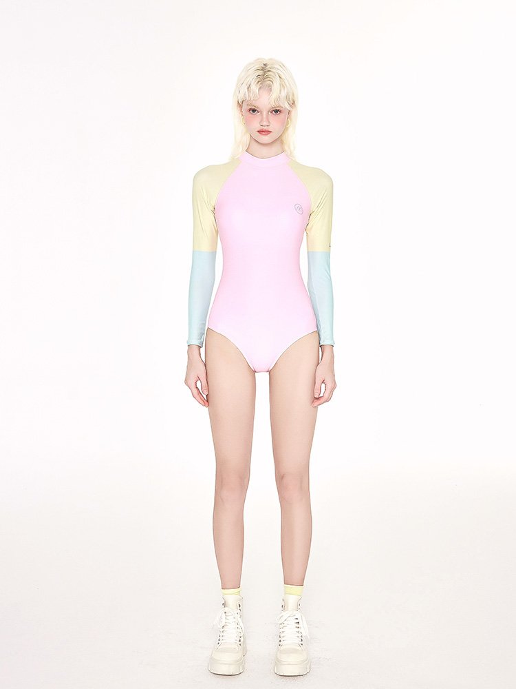 Fascinating cat, 2024 new bathing suit, long-sleeve-proof-sleeve-skinned spa surfing suit