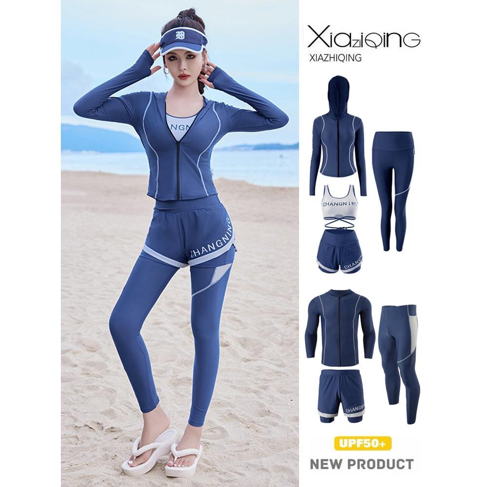 Diving suit girl with long-sleeved long-sleeved long-sleeved-sleeved swimsuit male jellyfish