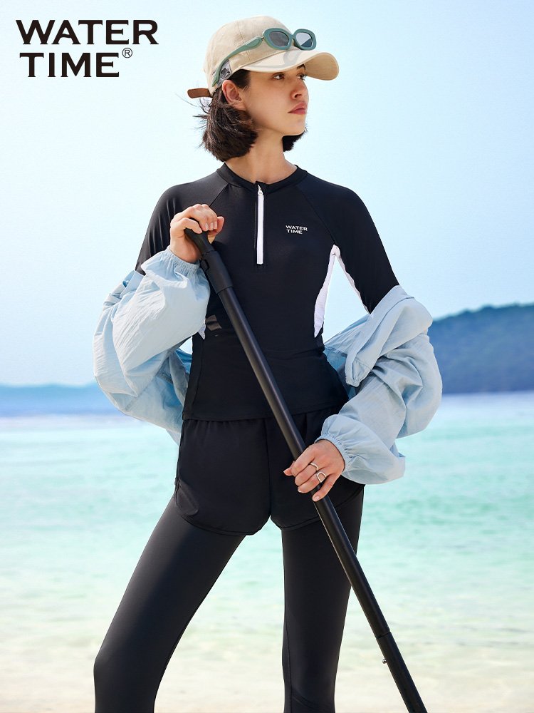 Watertime sunscreen bathing suit, new girl summer scuba diver, long-sleeve hot springs