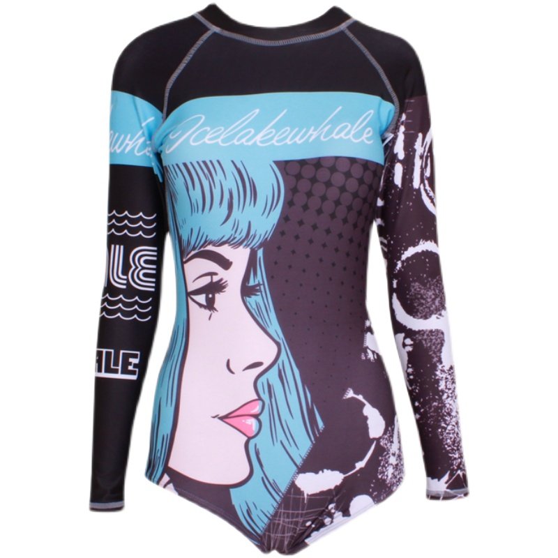 The new 2022 cosmopolitan swimsuit lady with long sleeves for sunscreen and skinny surfing suit for a spa bathing suit
