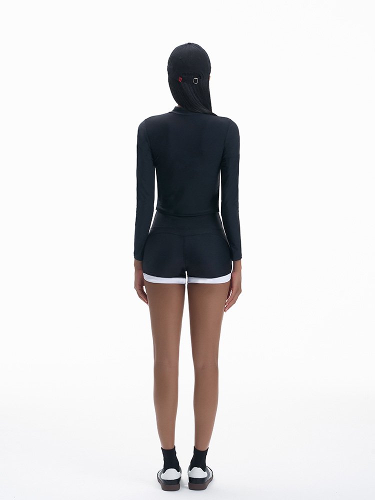 MS. KAMENCAT SWIMMING SUIT, 2024 FLAT, LONG-SLEEVED SUNSCREEN POOL