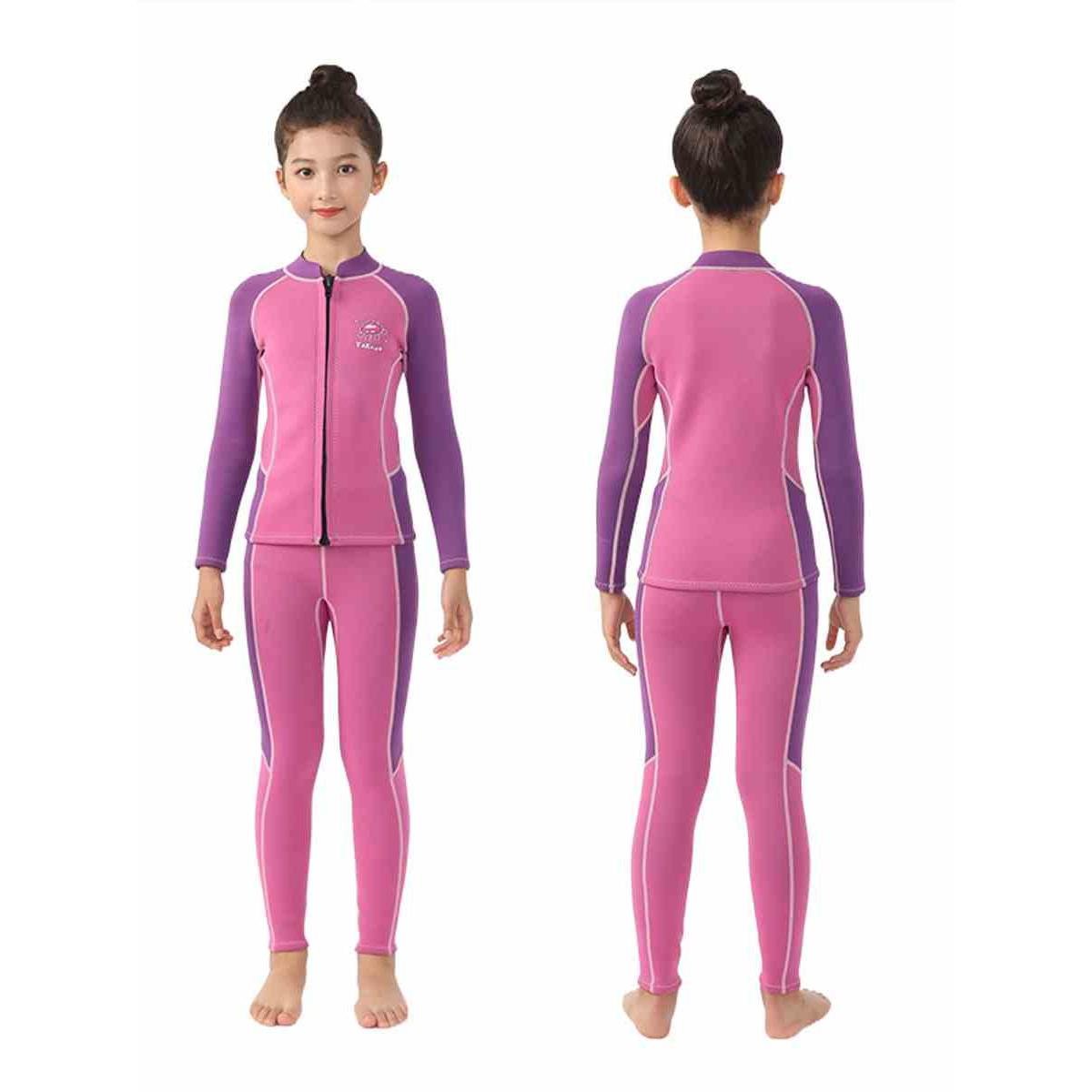 children's dive suit 2.5mm boys' bathing suit warms long-sleeved sunscreen surfing suit women