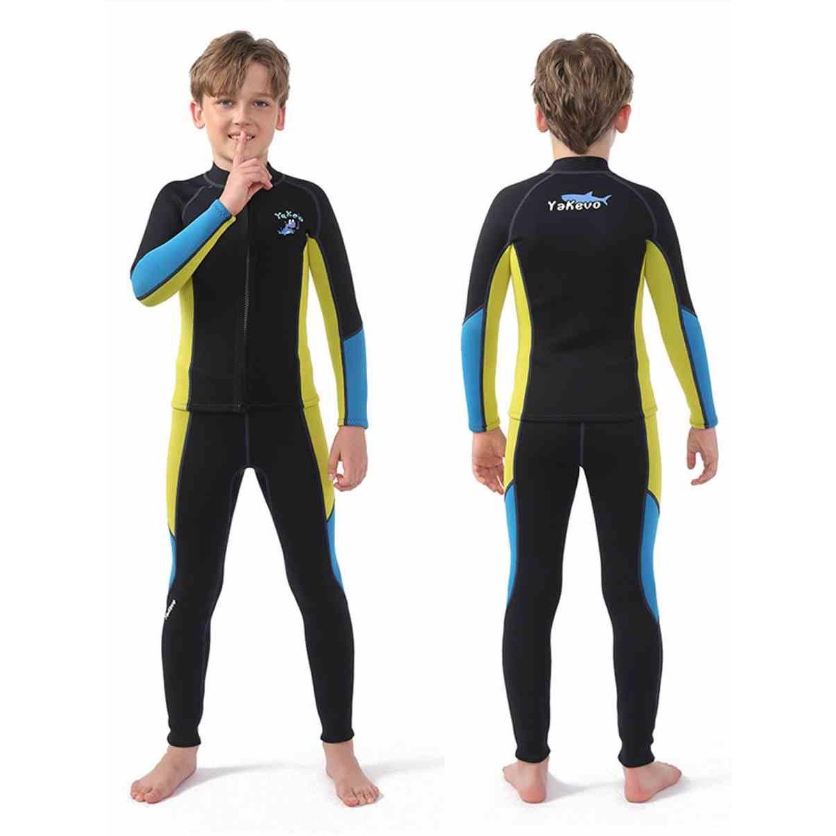 children's dive suit 2.5mm boys' bathing suit warms long-sleeved sunscreen surfing suit women