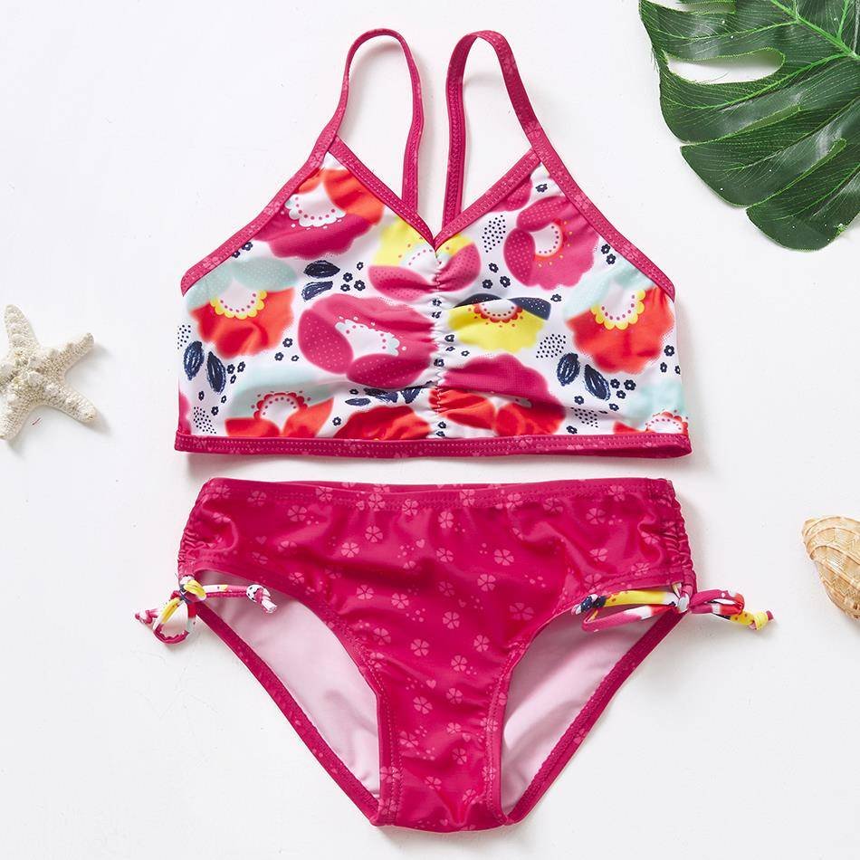 2021 New Two Piece Tankini Suits for Girls Swimsuit Children
