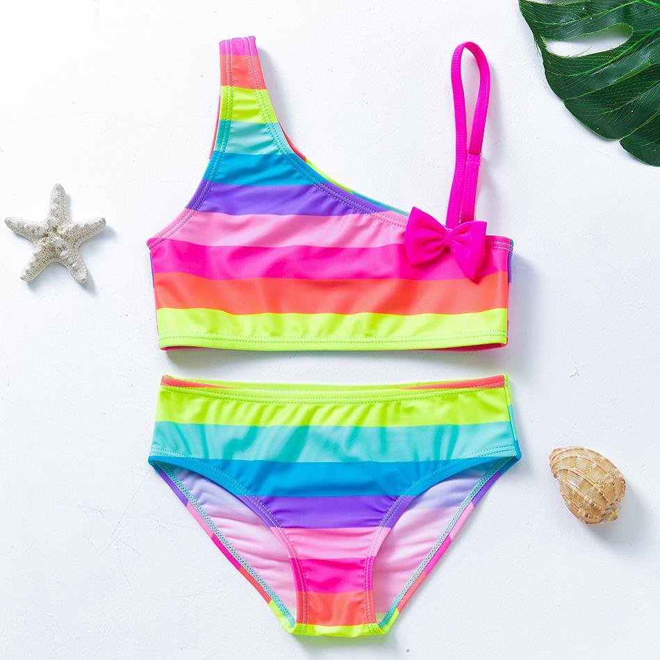 2021 New Two Piece Tankini Suits for Girls Swimsuit Children