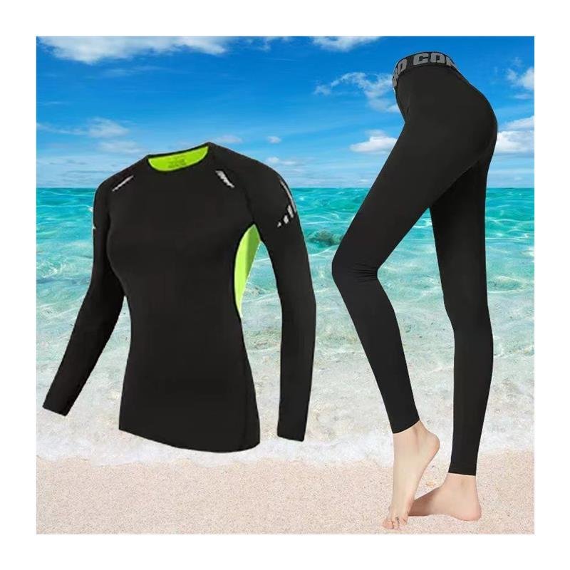 Swimming suit girl protected from light and long-sleeved pants