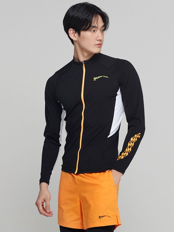 BARREL'S NEW SUBDIVISION, A MAN'S BATHING SUIT, A TAN-PROTECTED WET-SCRAMBLING SUIT, LONG-SLEEVED LONG-SLEEVED-SLEEVED DIVING SUIT