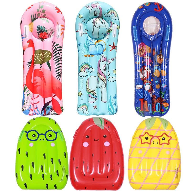 THE UNICORN PLATINUM SCENE A FLAMINGO S. INFLATED PVC CHILDREN LEARN TO SWIM SURFBOARD BEDS