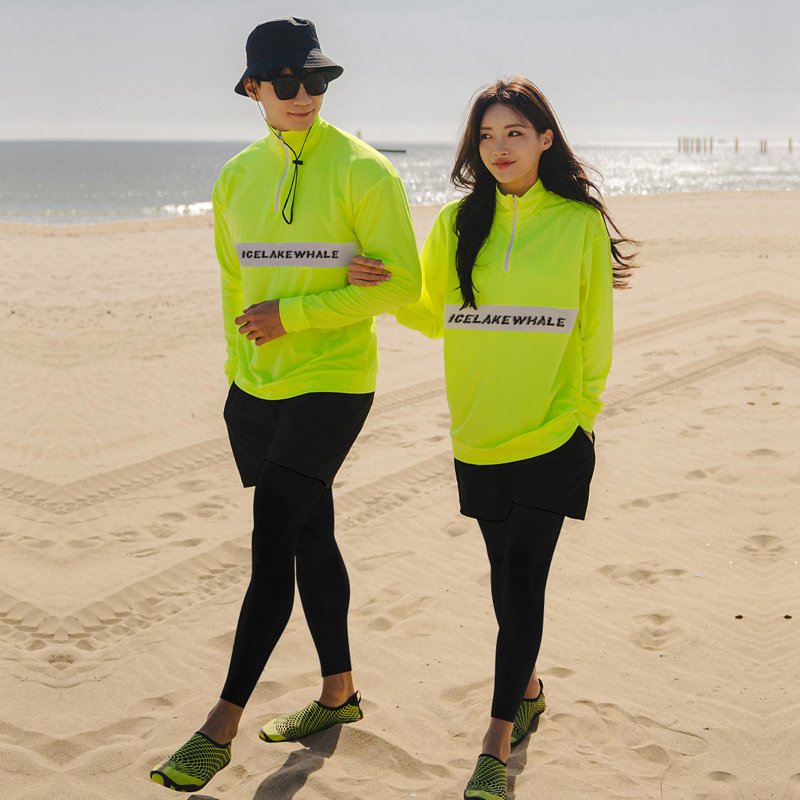 Diving suit, long-sleeved-sleeved jellyfish, surfing suit, swam-swam suit, sun-proof, couple-smoking suit