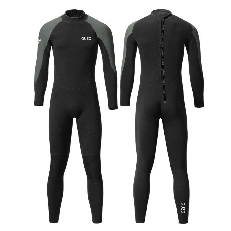 1.5 mm dive suit OUZO long-sleeve diver suit man's money to keep the sun warm from winter bathing suit and surfer jellyfish