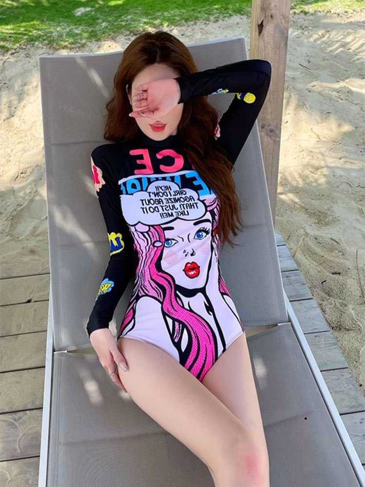 A new 2024 summer-coloured tweeds, long-sleeved, sunproof, dry-swam diving suit