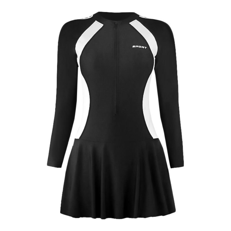 New surfing suit, long-sleeved sunscreen hot springs, scrawny-skinny-coloured swimsuit girl