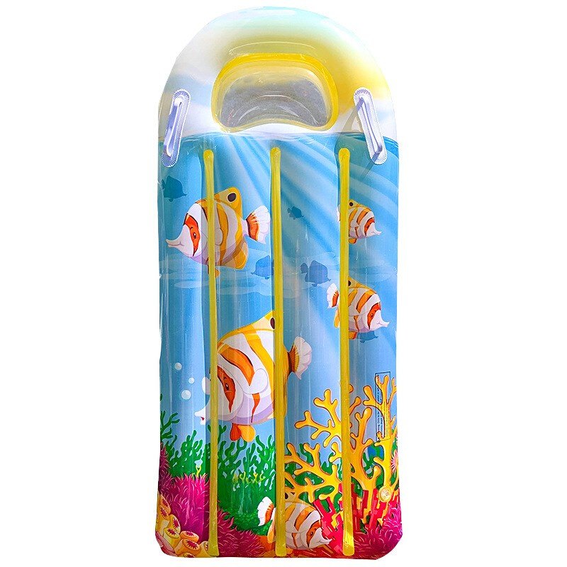 Swimming pool floats, inflating surfboard children's toys on the water drain, riding the flop-bed study swimming ring