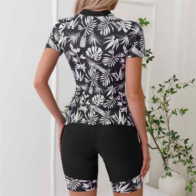 Lady's bathing suit, fashion-printed laced swimsuits, European-American foreign trade surfing suit