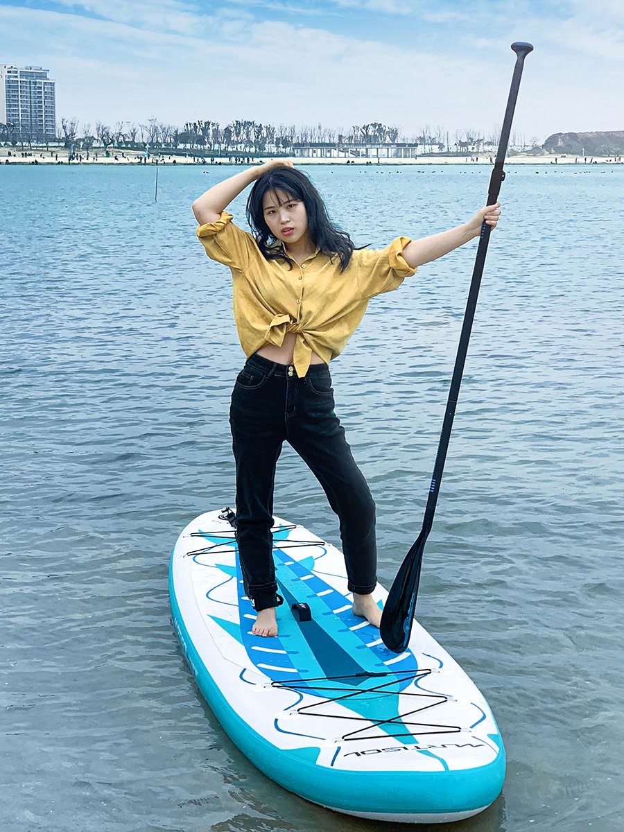 STAND-BY INFLATABLE TO FOLD SUP OARS, ADULT SURFBOARDS, RACES ON WATERBOARDS, MARMALADE