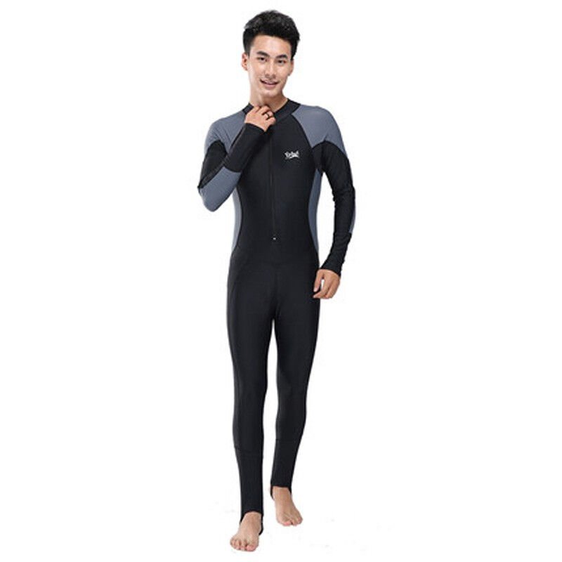 Yobel's large-size diving suit for a man with long sleeves and long pants, dry and thin to protect her from the sun