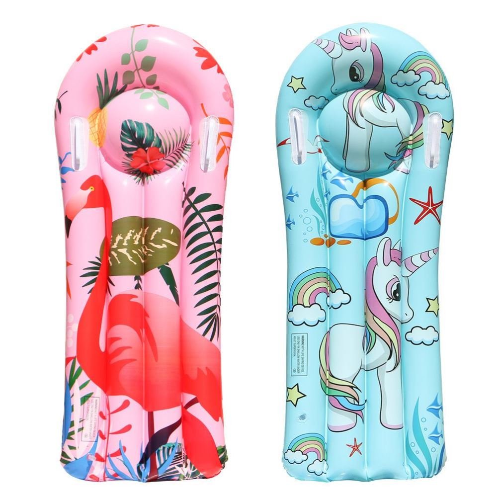 PVC INFLATING FLAMINGOS ON THE UNICORN FLOUNDER