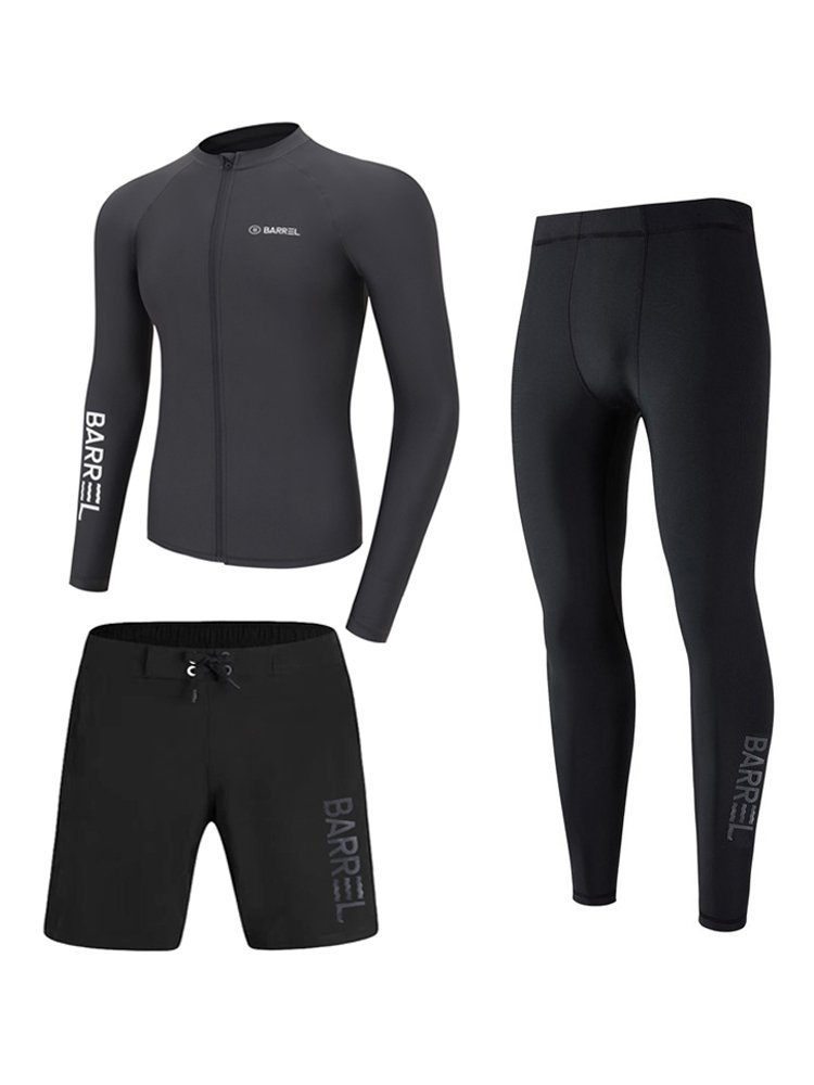 Korean dry jellyfish man with sunscreen-proof surfing suit and long-sleeved swimsuit