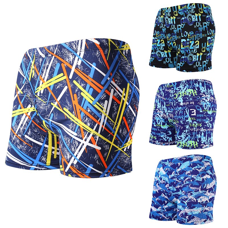 Swimming-pants guy in hot springs, beach-pants boy boy in water park, boys in beach bathing pants