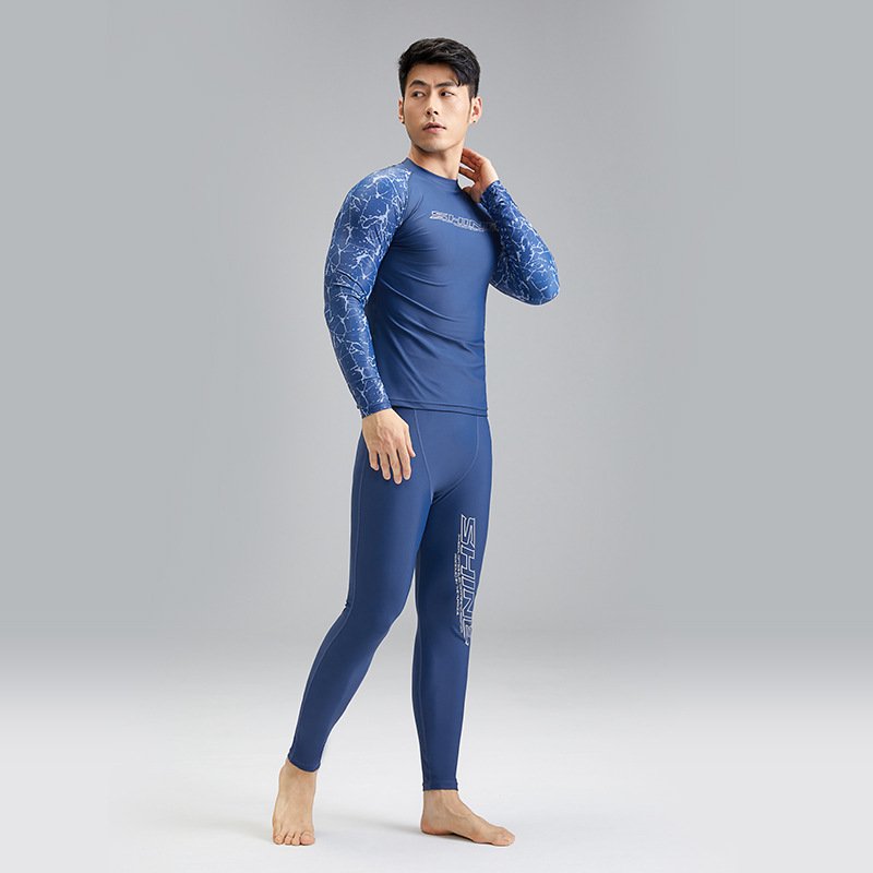 KOREAN VERSION OF THE UPF+ DRY-DRY SWIMSUIT, LONG-SLEEVE SURFING SUIT, CHLOR-BREATHING MALE SWIMSUIT