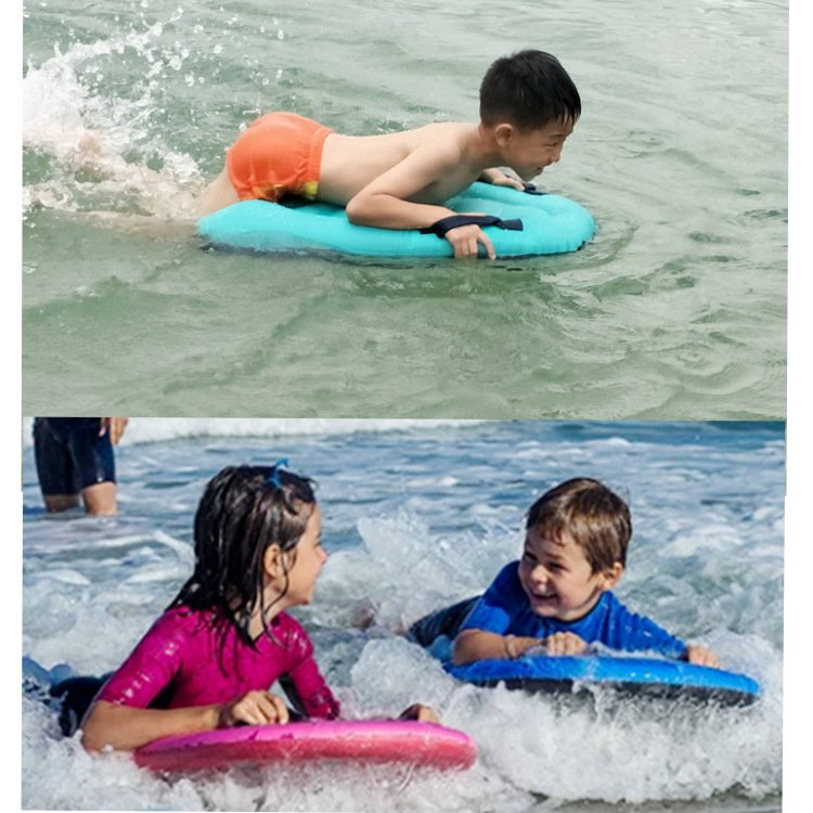 Children's water surfboards, floats, swims, floats, inflates, slurrys, skis