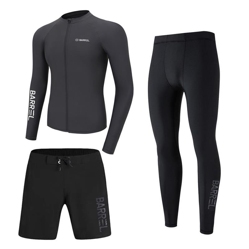 Korean men's long-sleeve divination suit full of sunproof dry swimming suit jellyfish surfer suit suit suit