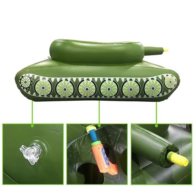 Water-inflated tank water-jet swimming ring with water pistols for children adult toy boy surfing