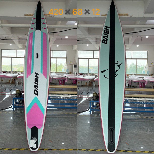 THE PYROTECHNIC PIPING OF SUP PADDLES, SEA SURFBOARD STAND-UP, FOLDING OF WATER-BORNE SLURRY