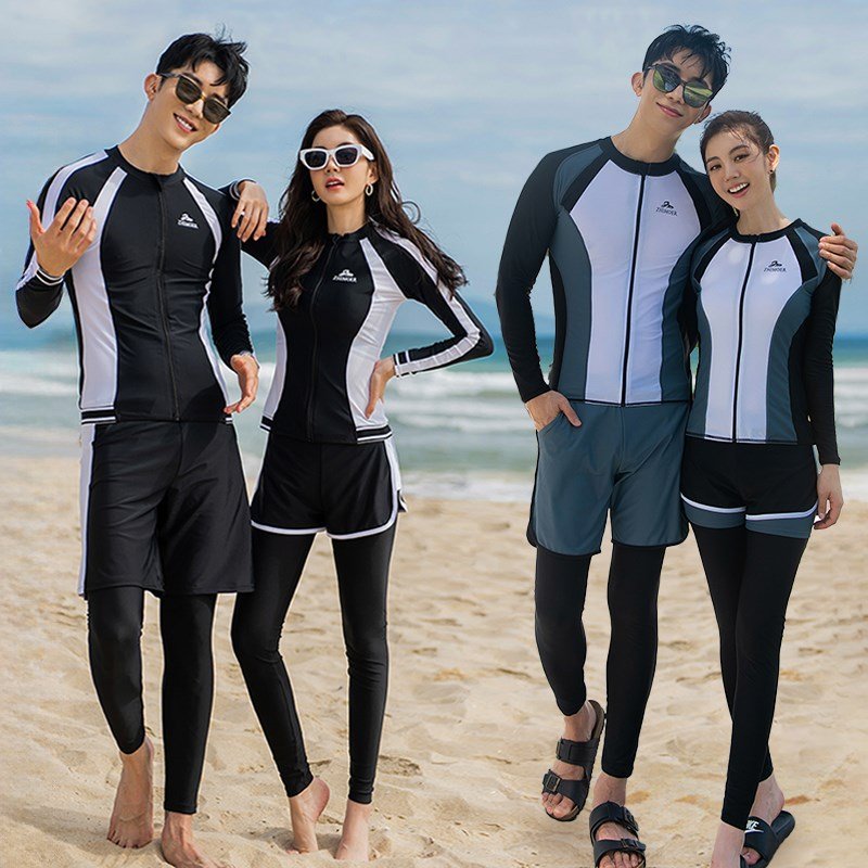 Sunproof submersible scrawl, long-sleeved, long-sleeved, long-sleeved, surfing-swaming suit