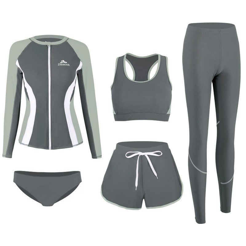 Sunproof submersible scrawl, long-sleeved, long-sleeved, long-sleeved, surfing-swaming suit