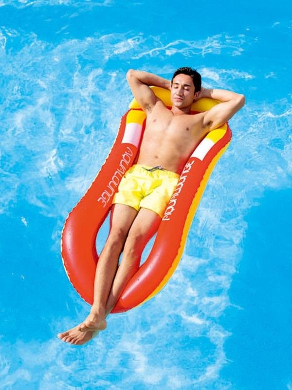 Water floating adult sea surfboard pool inflating floater bed, large floating toy on a cycling gasket