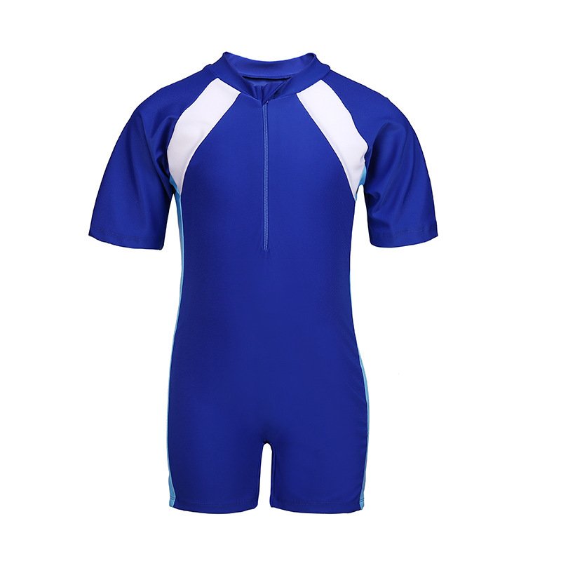 Children in bathing suits, boys and girls in sunproof baby swimsuits, boys and girls