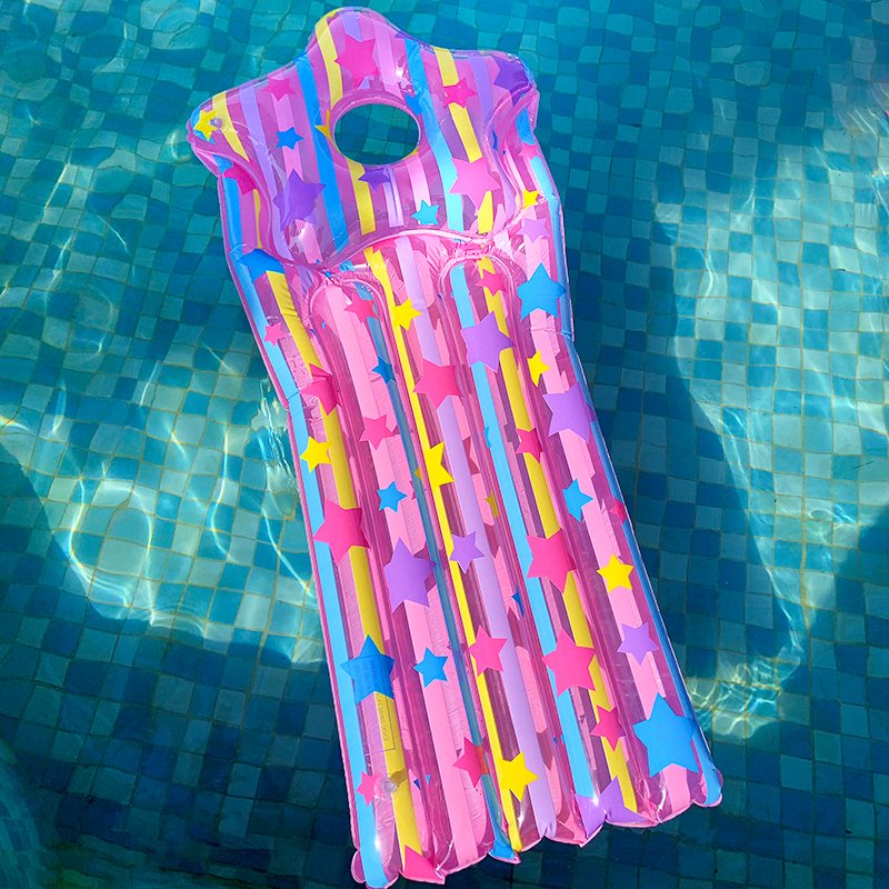 Star-transparent floats, inflating surfboard children, water-playing toy floats to study the swimming ring float